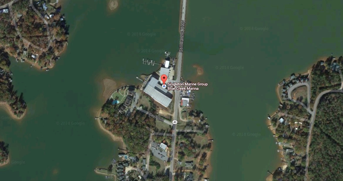 Singleton Marine Group at Blue Creek Marina on Lake Martin >>>>> Click Map to go to GoogleMaps <<<<<