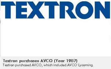 Textron purchases AVCO (1987)