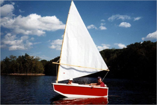 His Brick sailboat. Credit Peillet-Long Family
