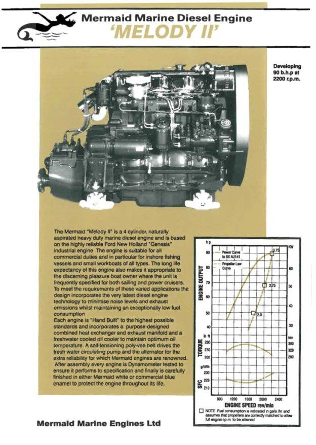 Mermaid SpecSheet - Melody-II 90hp (Ford-CNH Genesis 5.0L ...